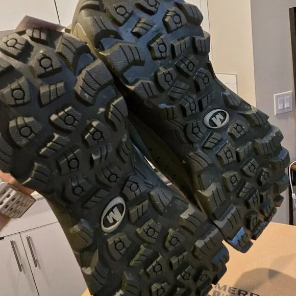 Merrell Moc Speed Streak Evo SE Suede Sneakers Mens SLIP-ON SIZE 10 Olive NEW - Picture 8 of 14